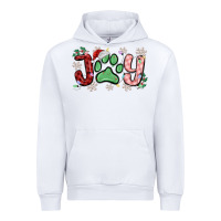 White joy with dog paw Urban Hoodie - MaliasSmallBusiness