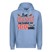 Colony Blue i have bugged my teacher for 100 days Premium Hoodie - MaliasSmallBusiness