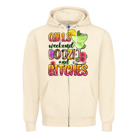 Sandshell girls weekend booze and bitches Zipper Hoodie - Zillion Design Studio