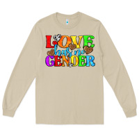 Mushroom love has no gender pride lgbtq Long Sleeve Tee - texasbilliewilder