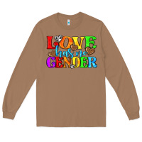 Toasted Coconut love has no gender pride lgbtq Long Sleeve Tee - texasbilliewilder