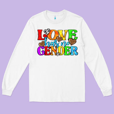 Long Sleeve Tee love has no gender pride lgbtq