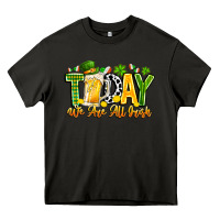 Asphalt today we are all irish Heavy Core Tee - CowhideDigitalArt