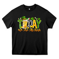 Black today we are all irish Heavy Core Tee - CowhideDigitalArt
