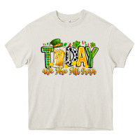 Cream today we are all irish Heavy Core Tee - CowhideDigitalArt