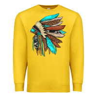 Lemon indian headdress Premium Sweatshirt - JahusDesignShop