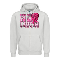 Dove Grey I Fought For My Life and I Won Breast Cancer Zipper Hoodie - texasbilliewilder
