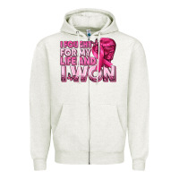 Oatmeal Heather I Fought For My Life and I Won Breast Cancer Zipper Hoodie - texasbilliewilder