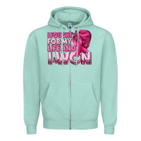 Seafoam I Fought For My Life and I Won Breast Cancer Zipper Hoodie - texasbilliewilder