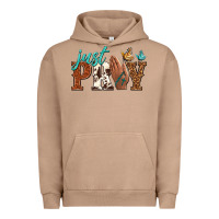 Pigment Burro just pray Urban Hoodie - NancyCooperArtShop