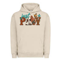 Pigment French Oak just pray Urban Hoodie - NancyCooperArtShop