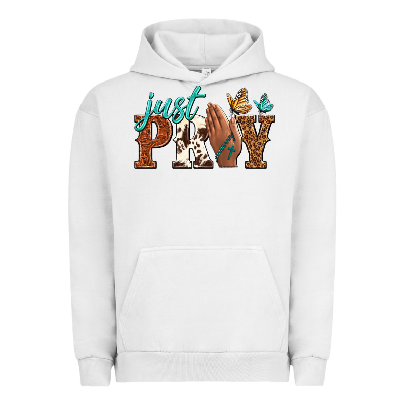 Just Pray Urban Hoodie by NancyCooperArtShop | Teevron