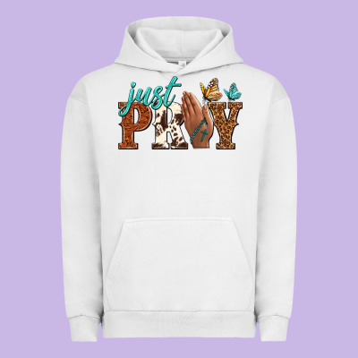 Just Pray Urban Hoodie Designed By Nancycooperartshop