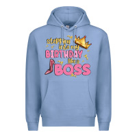 Colony Blue birthday boss Premium Hoodie - MaliasSmallBusiness