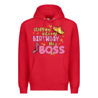 Red birthday boss Premium Hoodie - MaliasSmallBusiness
