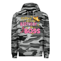 Slate Camo birthday boss Premium Hoodie - MaliasSmallBusiness