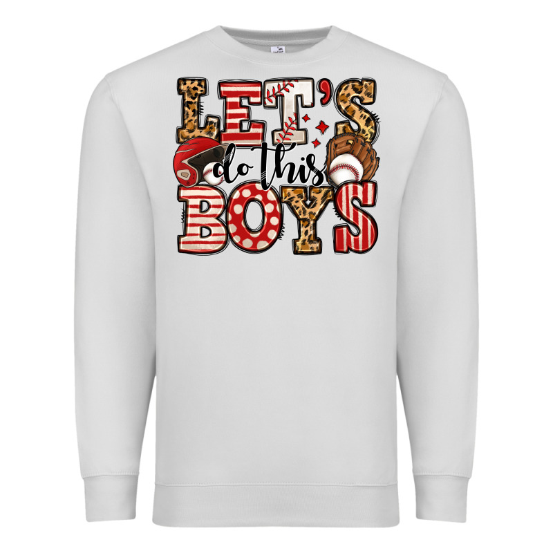 Let's Do This Boys Baseball Premium Sweatshirt by Jasminsmagicworld | Teevron