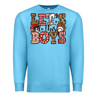 Ocean Blue let's do this boys baseball Premium Sweatshirt - Jasminsmagicworld