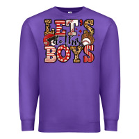 Purple let's do this boys baseball Premium Sweatshirt - Jasminsmagicworld