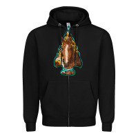 Black arrowhead horse Zipper Hoodie - RanaPortraitStore