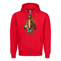 Red arrowhead horse Zipper Hoodie - RanaPortraitStore