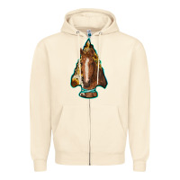 Sandshell arrowhead horse Zipper Hoodie - RanaPortraitStore