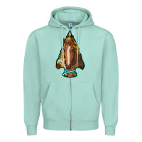Seafoam arrowhead horse Zipper Hoodie - RanaPortraitStore