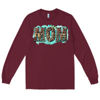 Burgundy aztec mom Long Sleeve Tee - Zillion Design Studio