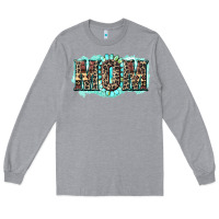 Heather Grey aztec mom Long Sleeve Tee - Zillion Design Studio