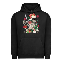 Pigment Black skeleton santa Urban Hoodie - MaliasSmallBusiness