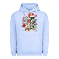 Pigment Grape Ice skeleton santa Urban Hoodie - MaliasSmallBusiness