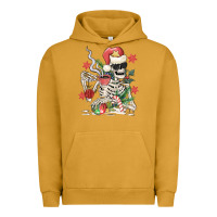 Pigment Peanut Butter skeleton santa Urban Hoodie - MaliasSmallBusiness