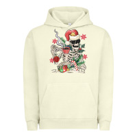 Pigment Pistachio skeleton santa Urban Hoodie - MaliasSmallBusiness