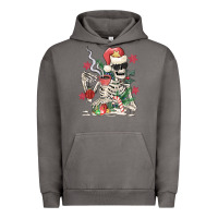 Pigment Tornado skeleton santa Urban Hoodie - MaliasSmallBusiness