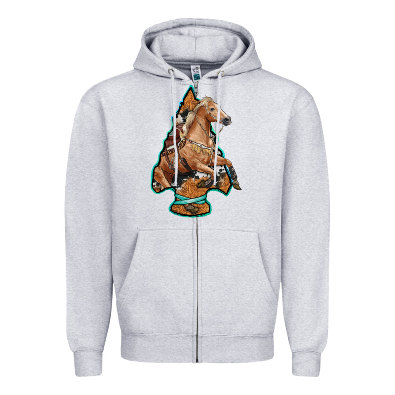 Arrowhead Horse, Zipper Hoodie by RanaPortraitStore | Teevron
