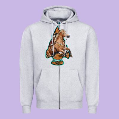 Arrowhead Horse, Zipper Hoodie Designed By Ranaportraitstore