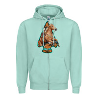Seafoam arrowhead horse, Zipper Hoodie - RanaPortraitStore