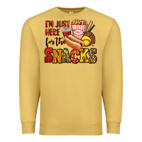 Antique Gold i'm just here for the snacks softball Premium Sweatshirt - Jasminsmagicworld