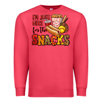 Cardinal i'm just here for the snacks softball Premium Sweatshirt - Jasminsmagicworld