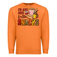 Carrot i'm just here for the snacks softball Premium Sweatshirt - Jasminsmagicworld