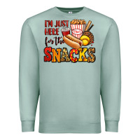 Seafoam i'm just here for the snacks softball Premium Sweatshirt - Jasminsmagicworld
