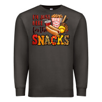 Smoke i'm just here for the snacks softball Premium Sweatshirt - Jasminsmagicworld