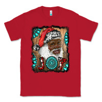 Red african american santa joy Classic Tee - RanaPortraitStore