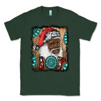 Sports Green african american santa joy Classic Tee - RanaPortraitStore