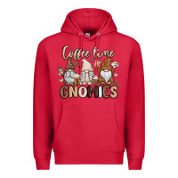 Cardinal coffee time gnomies Premium Hoodie - MaliasSmallBusiness