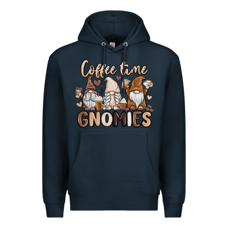 Coffee Time Gnomies Premium Hoodie by MaliasSmallBusiness | Teevron