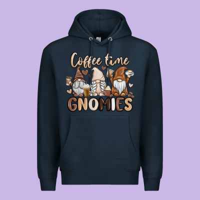 Coffee Time Gnomies Premium Hoodie Designed By Maliassmallbusiness