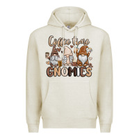 Oatmeal Heather coffee time gnomies Premium Hoodie - MaliasSmallBusiness