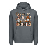 Rock coffee time gnomies Premium Hoodie - MaliasSmallBusiness