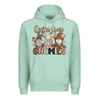 Seafoam coffee time gnomies Premium Hoodie - MaliasSmallBusiness